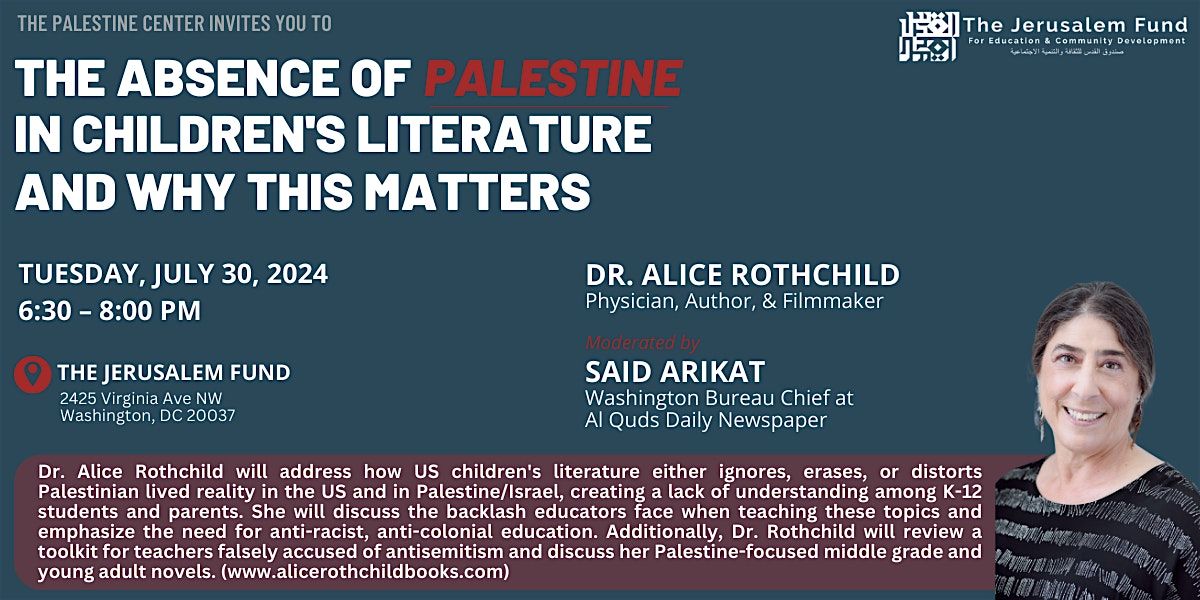 The Absence of Palestine in Children's Literature and Why This Matters