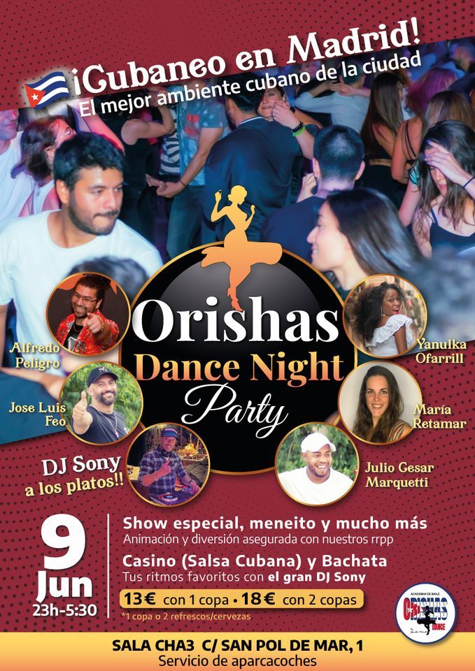 Orishas Dance Night Party - Super Fiesta Cha3