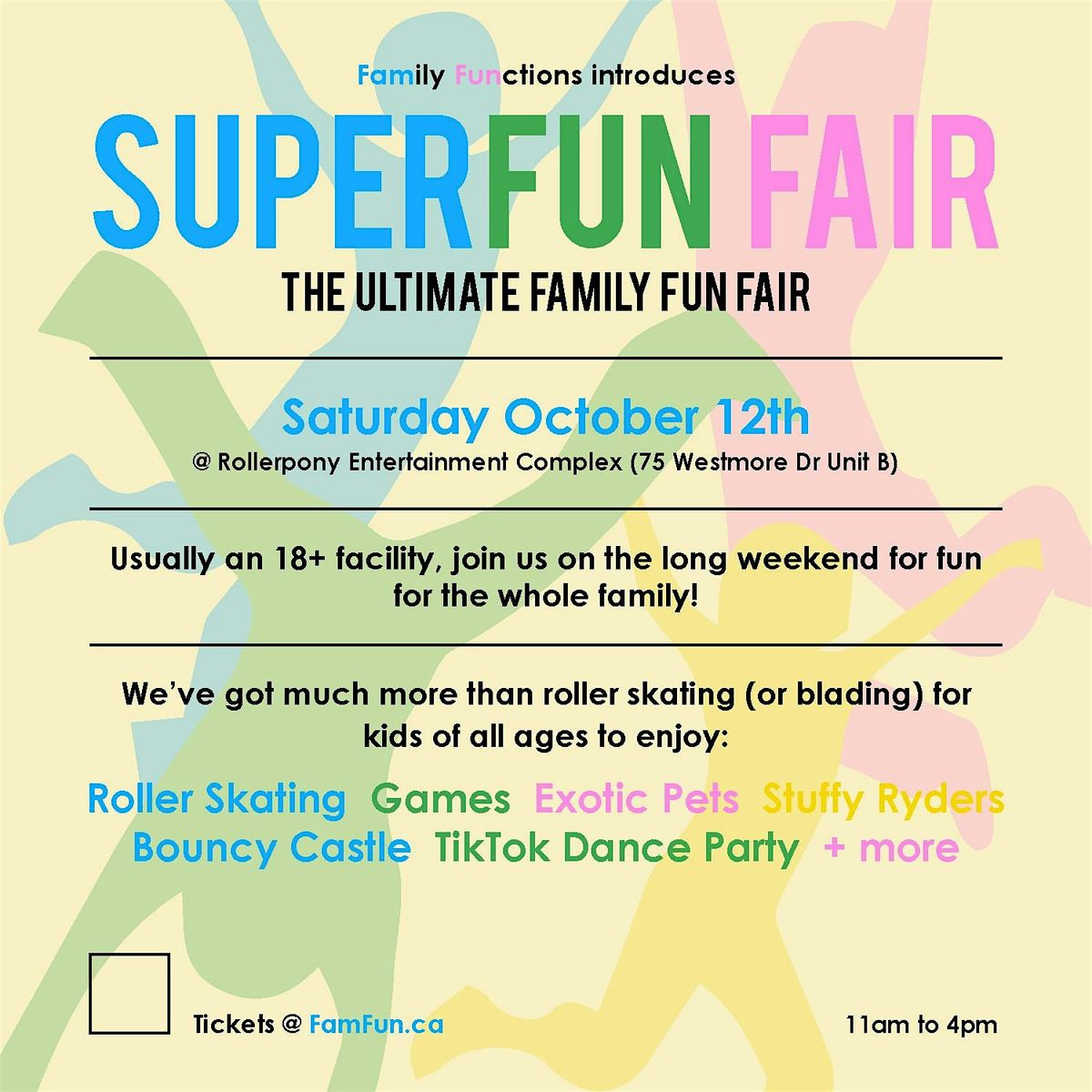 The SUPER FUN Fair | Rollerskating + Games + Fun for the whole family!