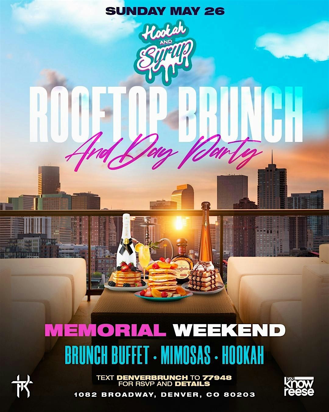 Rooftop Brunch and Party Hookah & Syrup