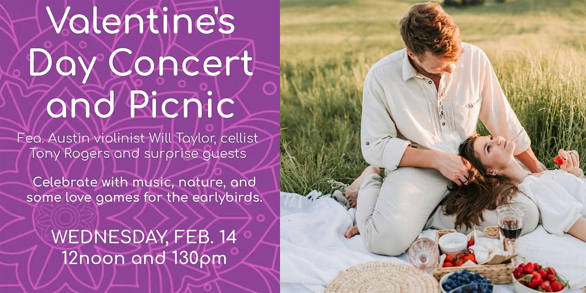 Valentine's Day Picnic and Concert in the Park with Award Winning Violinist