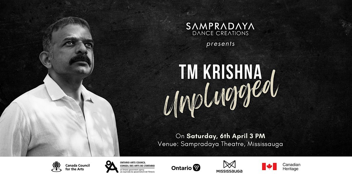 T.M. Krishna Unplugged | Live Performance | Sampradaya Theatre