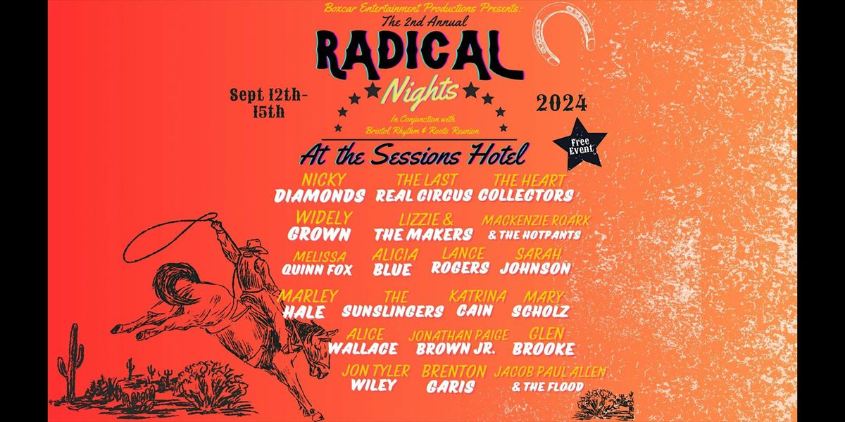 2nd Annual Radical Nights at The Sessions Hotel (in partnership with Bristol Rhythm & Roots Reunion)