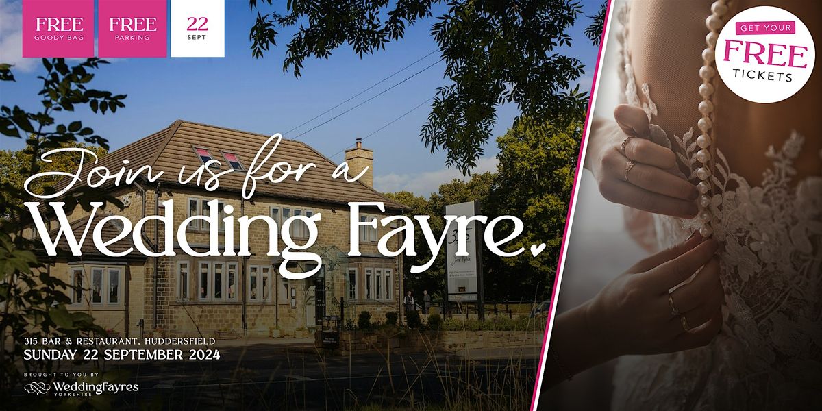 315 Bar & Restaurant, Huddersfield -  Autumn 2024 Wedding Fayre