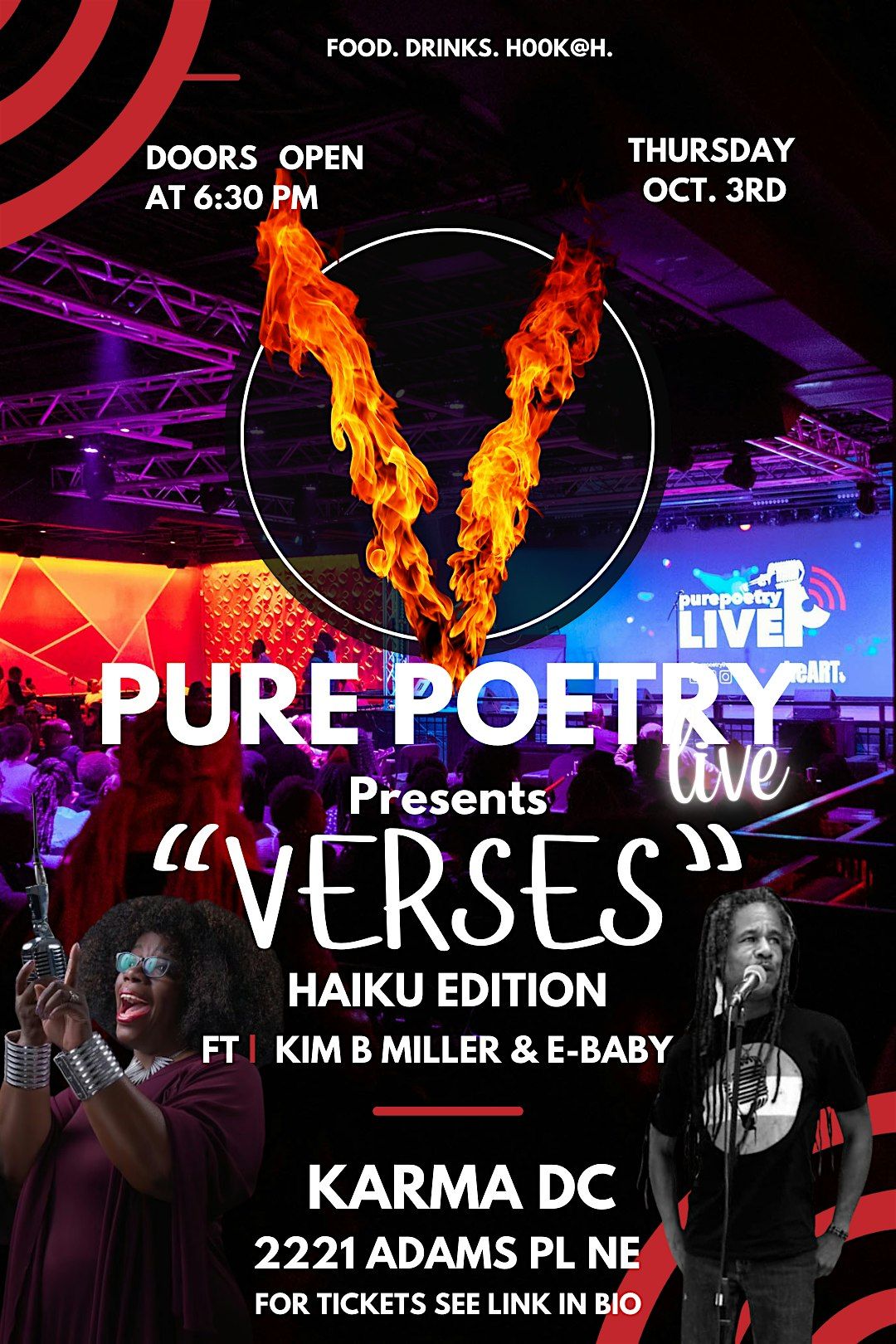 Pure Poetry Live presents  "Verses" ft. Kim B Miller & E-Baby