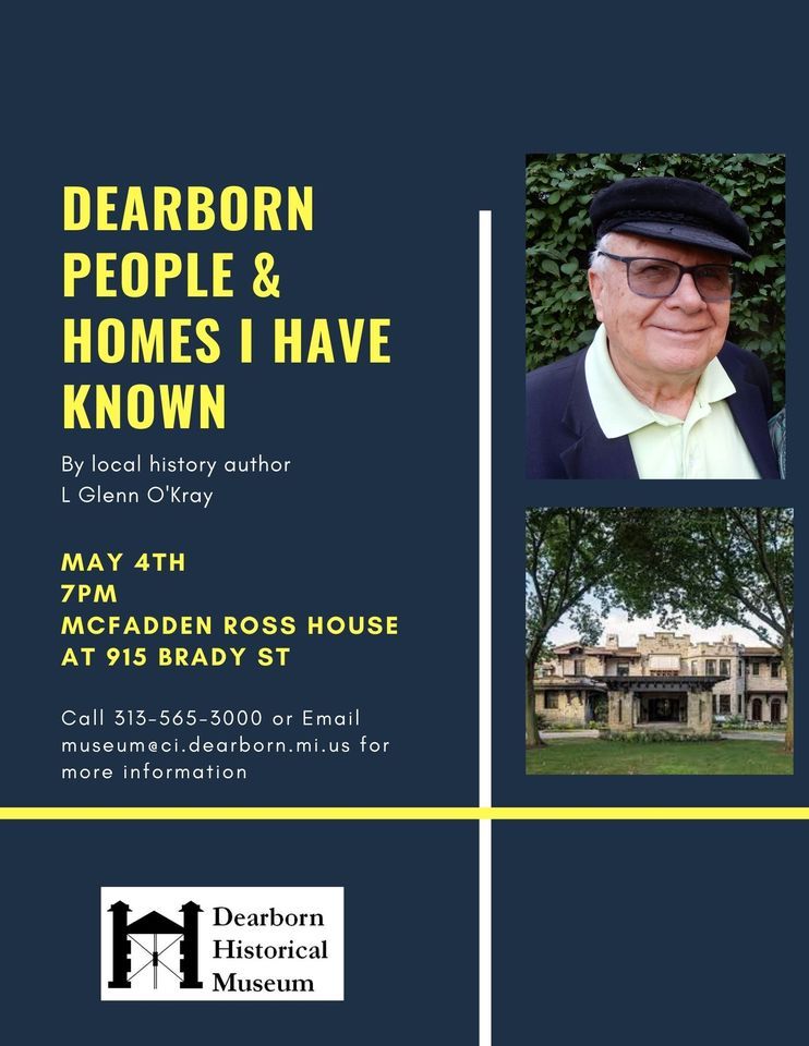 Lecture: Dearborn People and Homes I Have Known