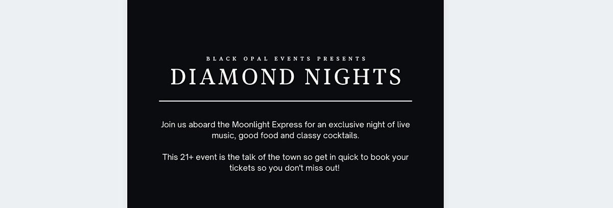 Diamond Night by Black Opal Events