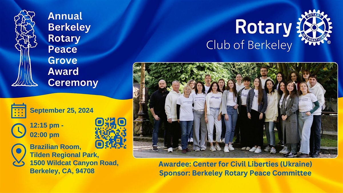 Annual Berkeley Rotary Peace Grove Award Ceremony