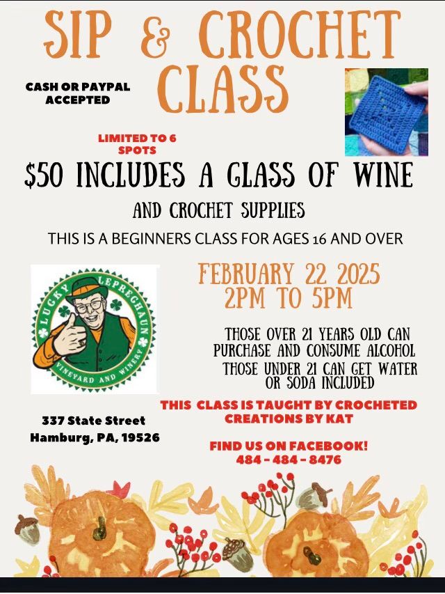 Sip & Crochet Beginners Class