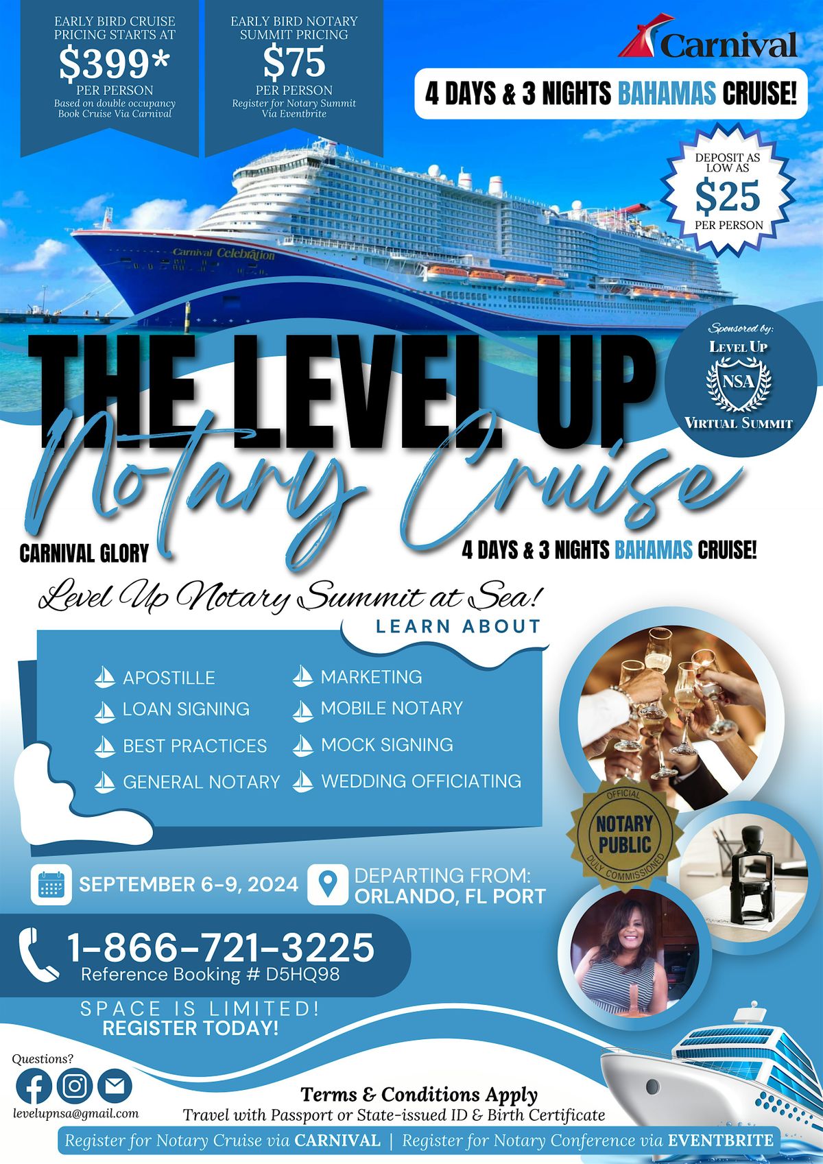 The Level Up Notary Cruise Summit (Registration for Summit Only)