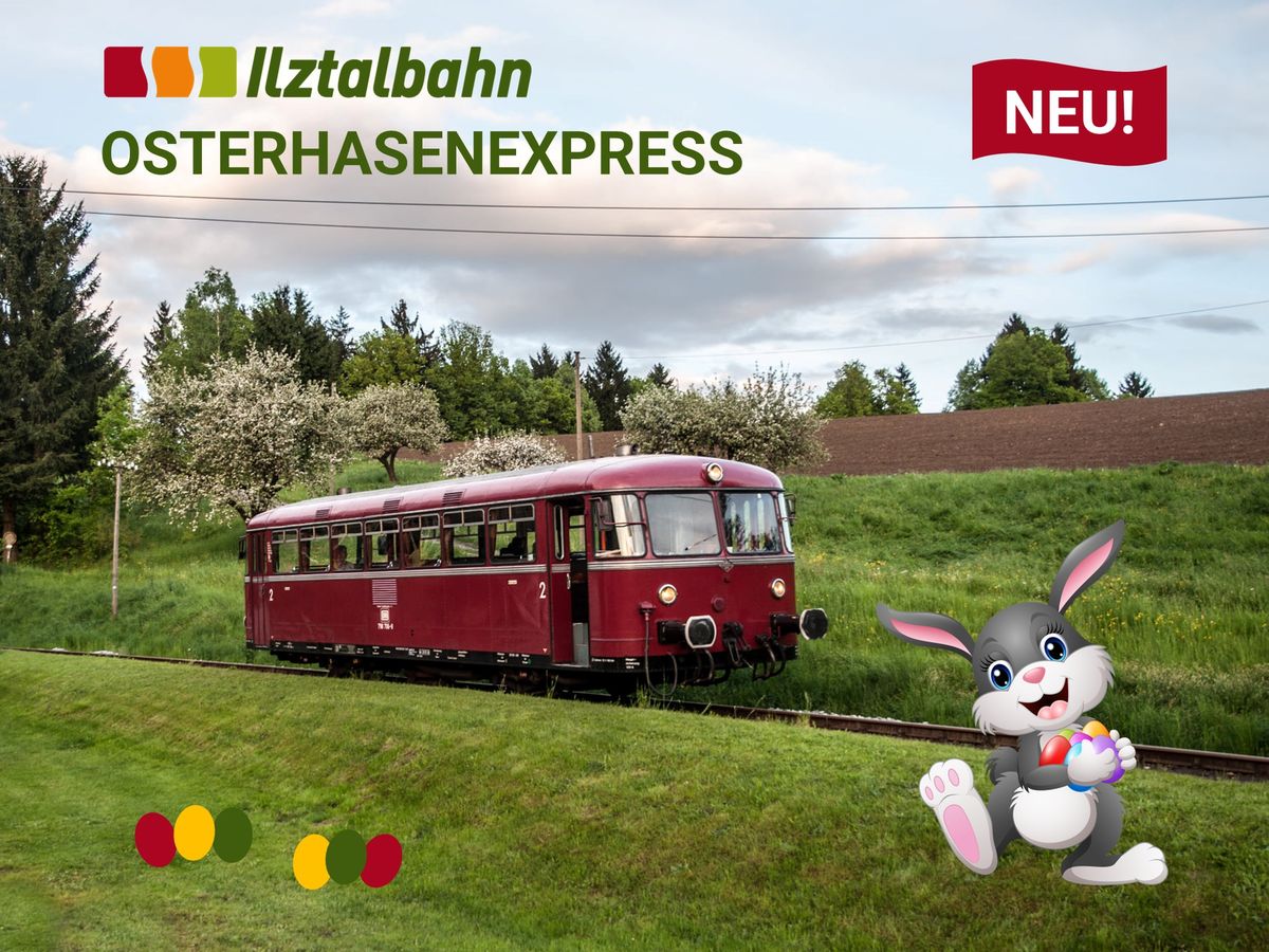 Osterhasenexpress auf der Ilztalbahn