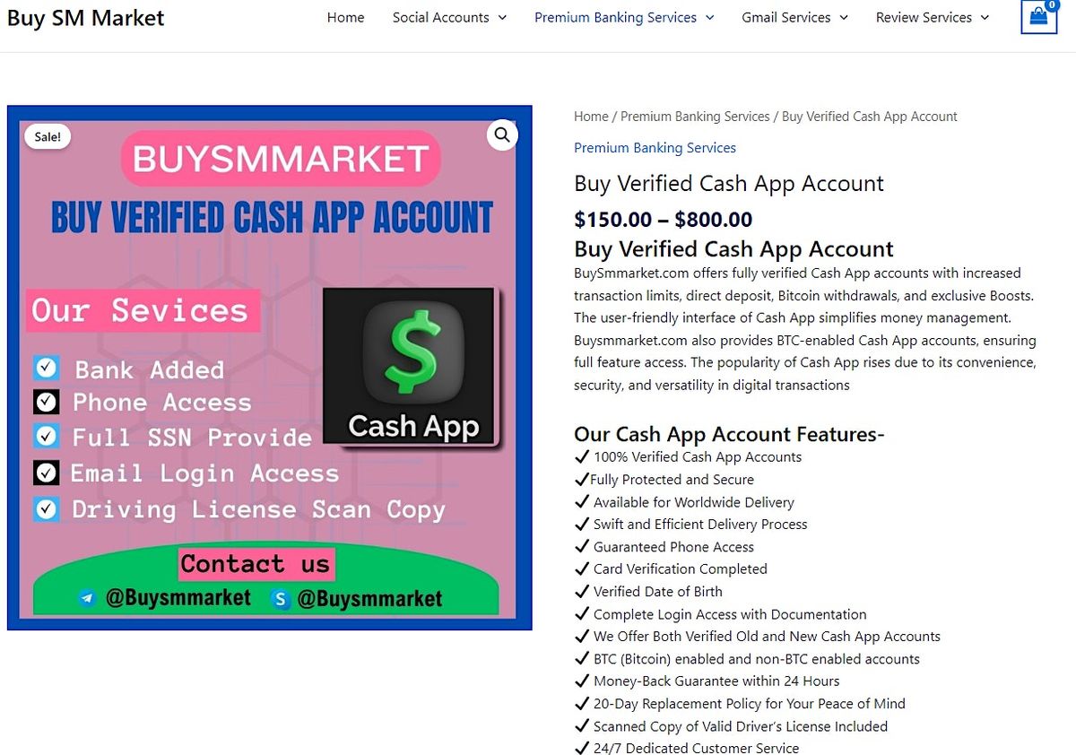 Buy verified cash app accounts for sell 2024