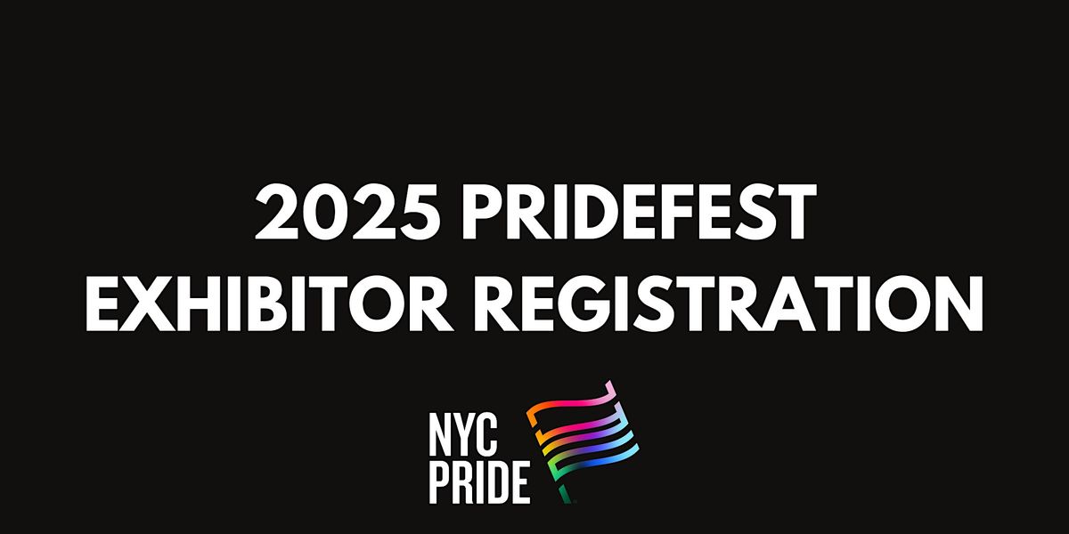 2025 PrideFest Exhibitor Registration