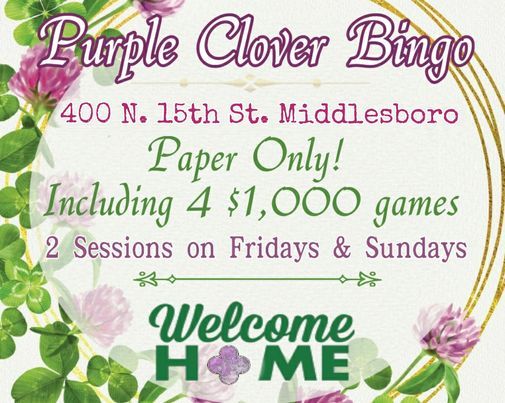 Purple Clover Bingo OPENS