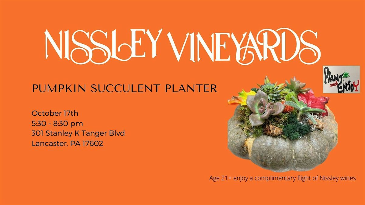 Pumpkin Succulent Planter Workshop