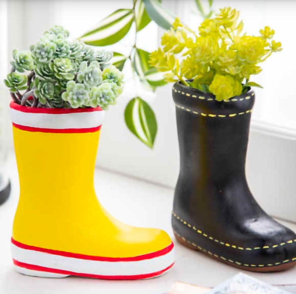 DIY Workshop: Paint a Ceramic Rain Boot Planter - April 23rd (6:30pm-8:30pm)