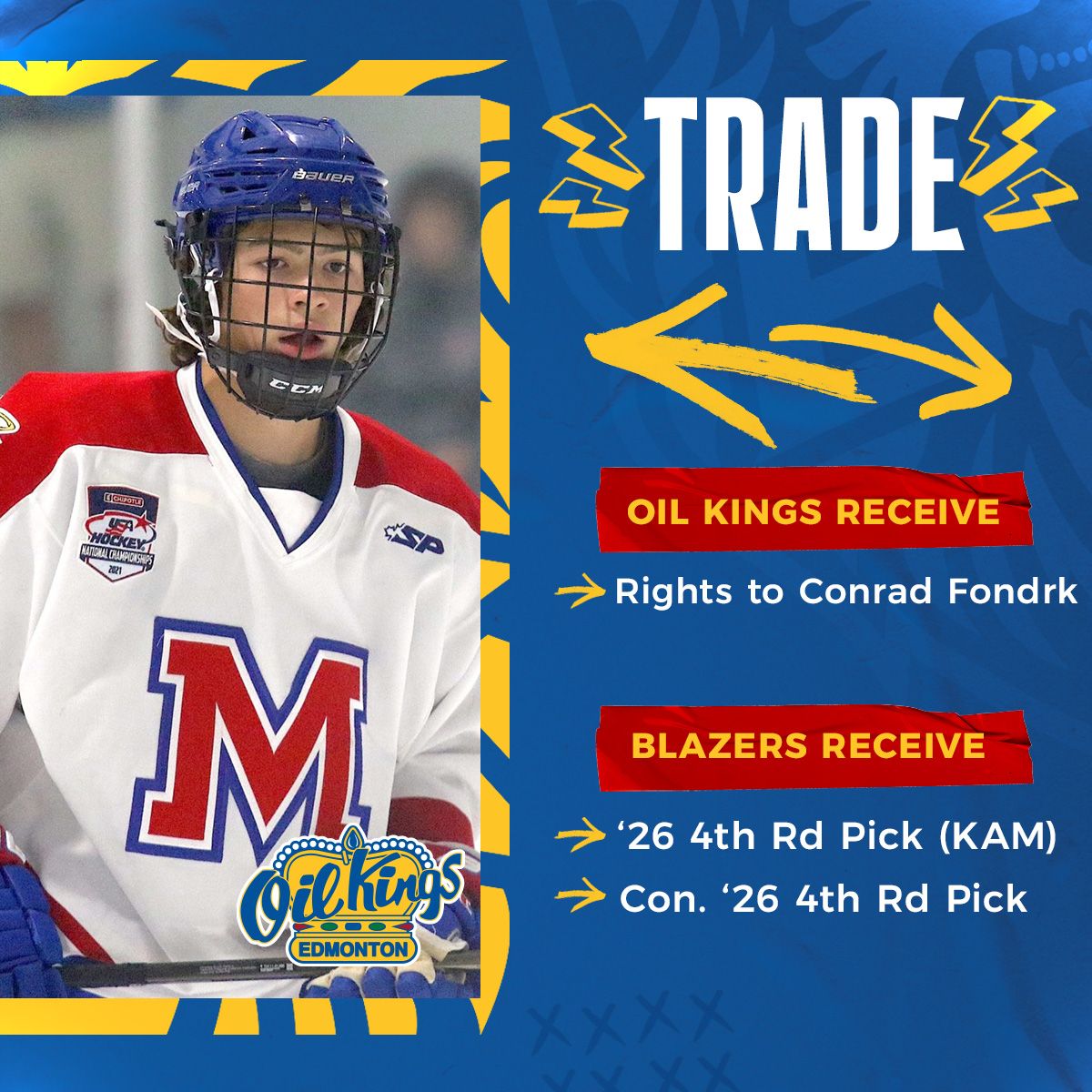 Kamloops Blazers vs. Edmonton Oil Kings