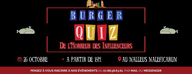 Burger Quiz de l'Horreur des Influenceurs