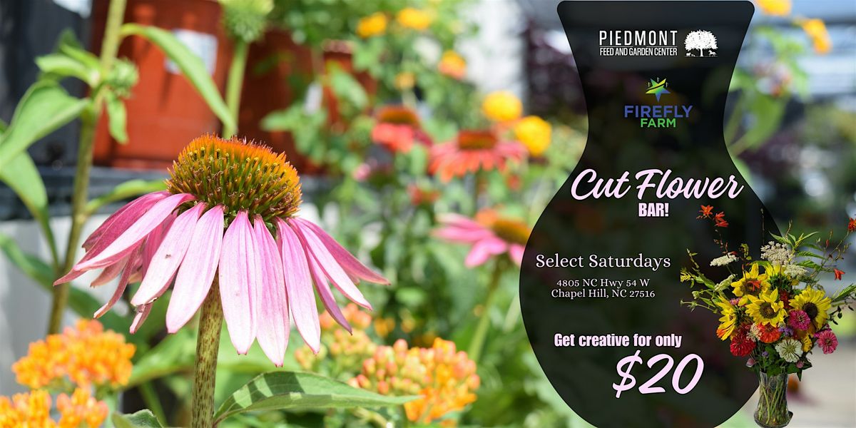Cut Flower Bar at Piedmont Feed & Garden Center