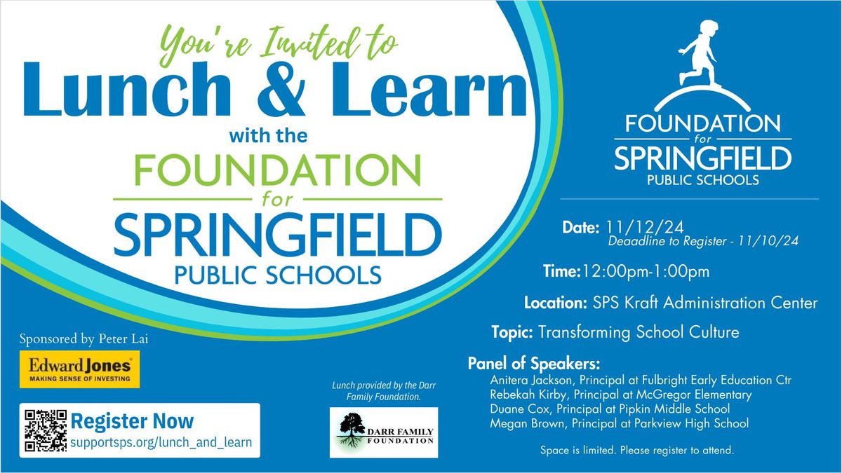 Lunch & Learn: Transforming School Culture 