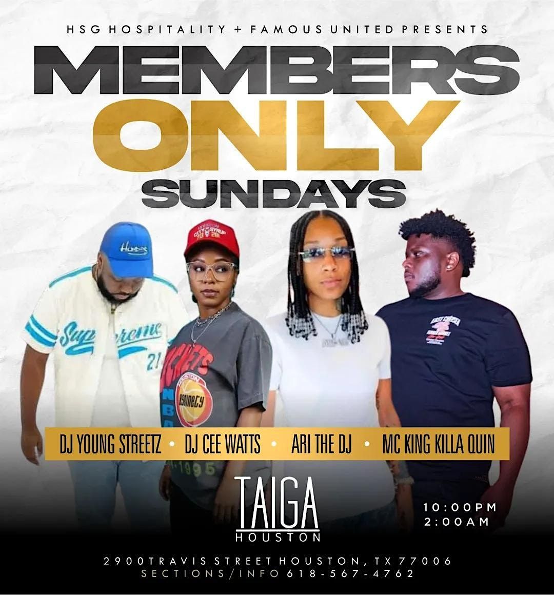 Members Only Sundays