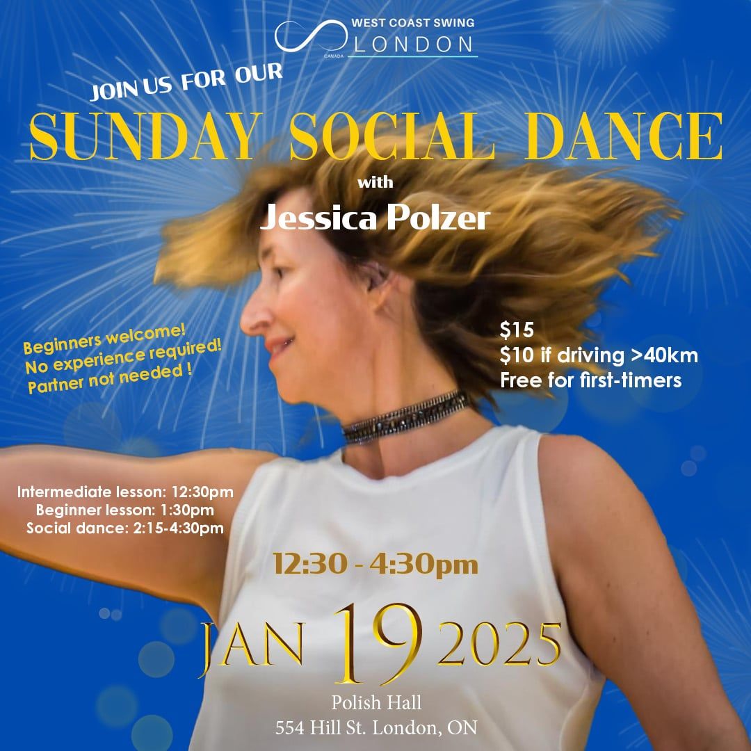 Sunday West Coast Swing Social with Jessica Polzer! 