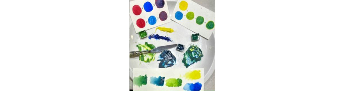 LAURIE\u2019S WATERCOLOR COLOR MIXING WORKSHOP:  Sunday, Aug 18th\u20132:00pm\u20135:00pm