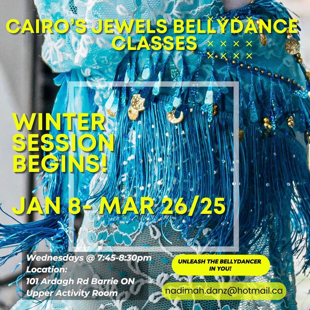 Dance! BellyDance! Winter Classes Begin Jan 8\/25 in Barrie