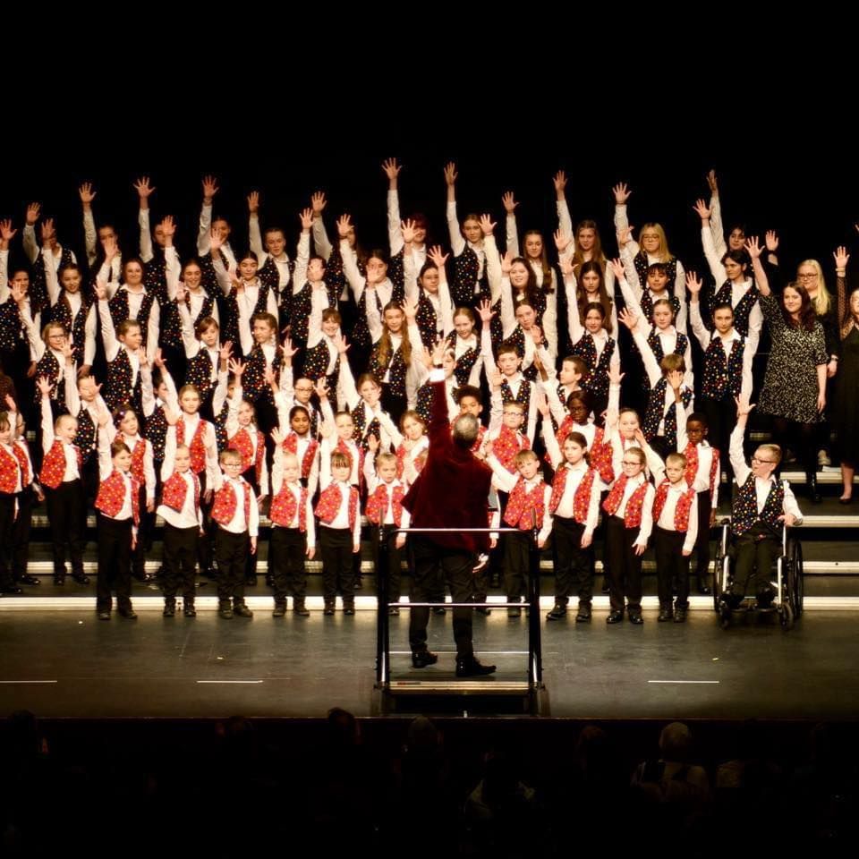 Training Choirs at the Rotary Club of Scunthorpe Festival of Christmas Trees