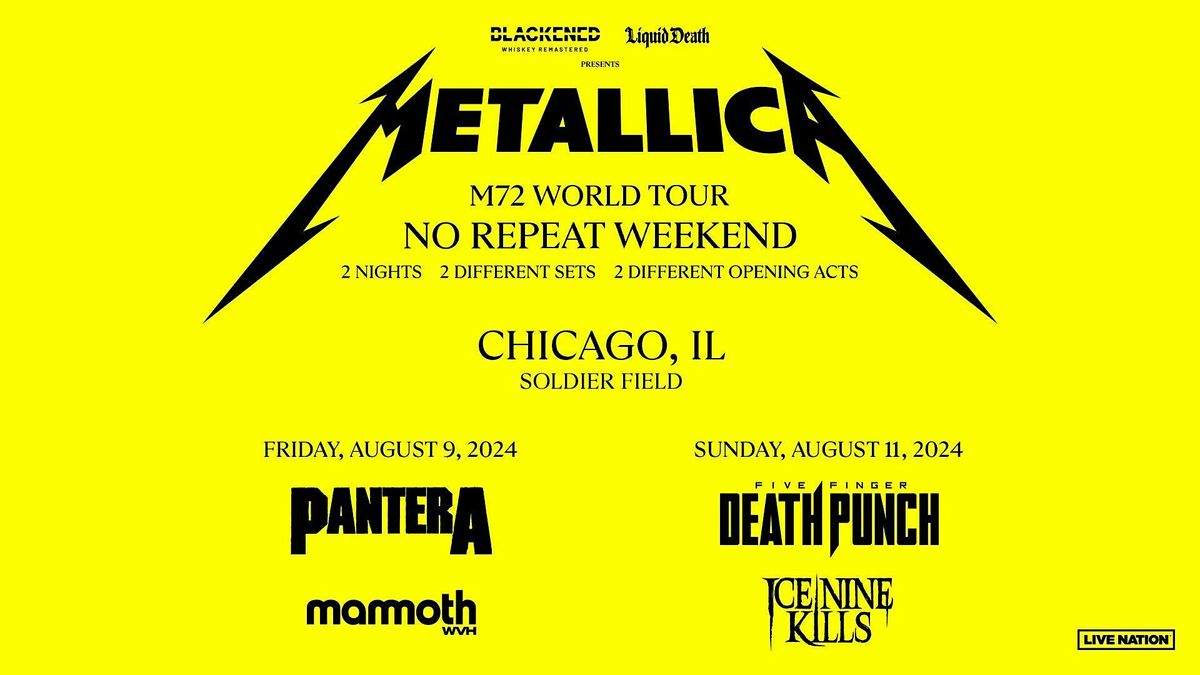 Metallica Chicago - Soldier Field Tickets