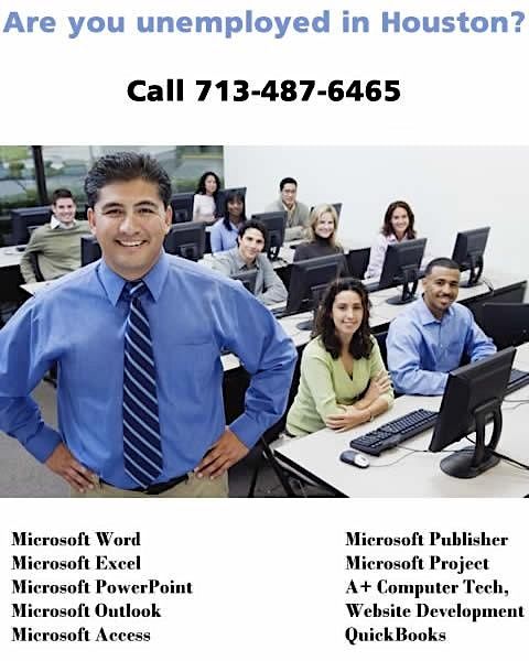 Computer Training Classes in Houston, Texas - *Information Only! Call 7\/487-6465