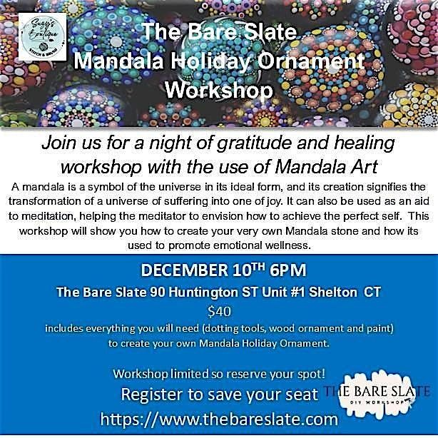 Mandala Holiday Ornament Workshop