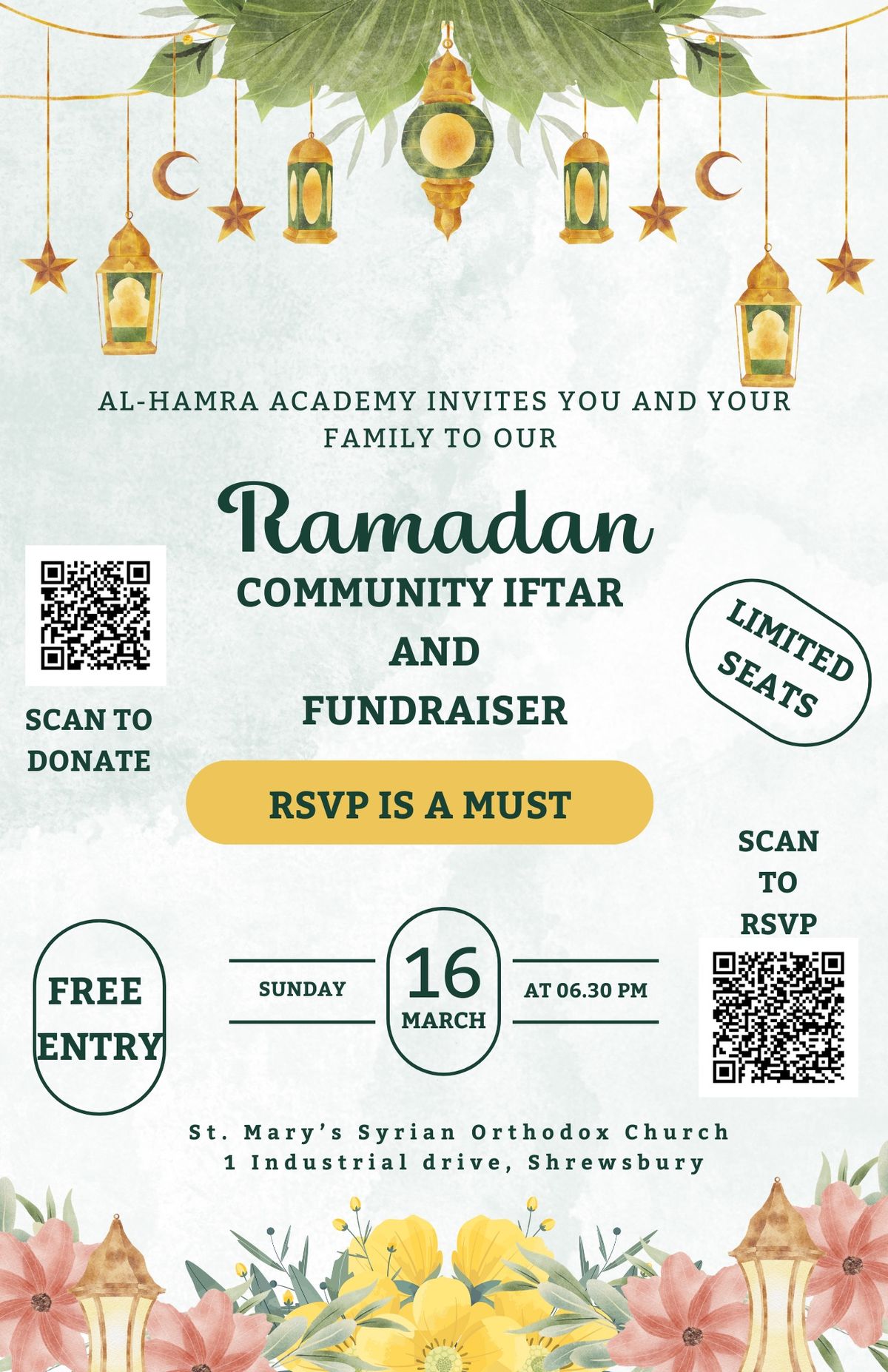 Ramadan Community Iftar and fundraiser 