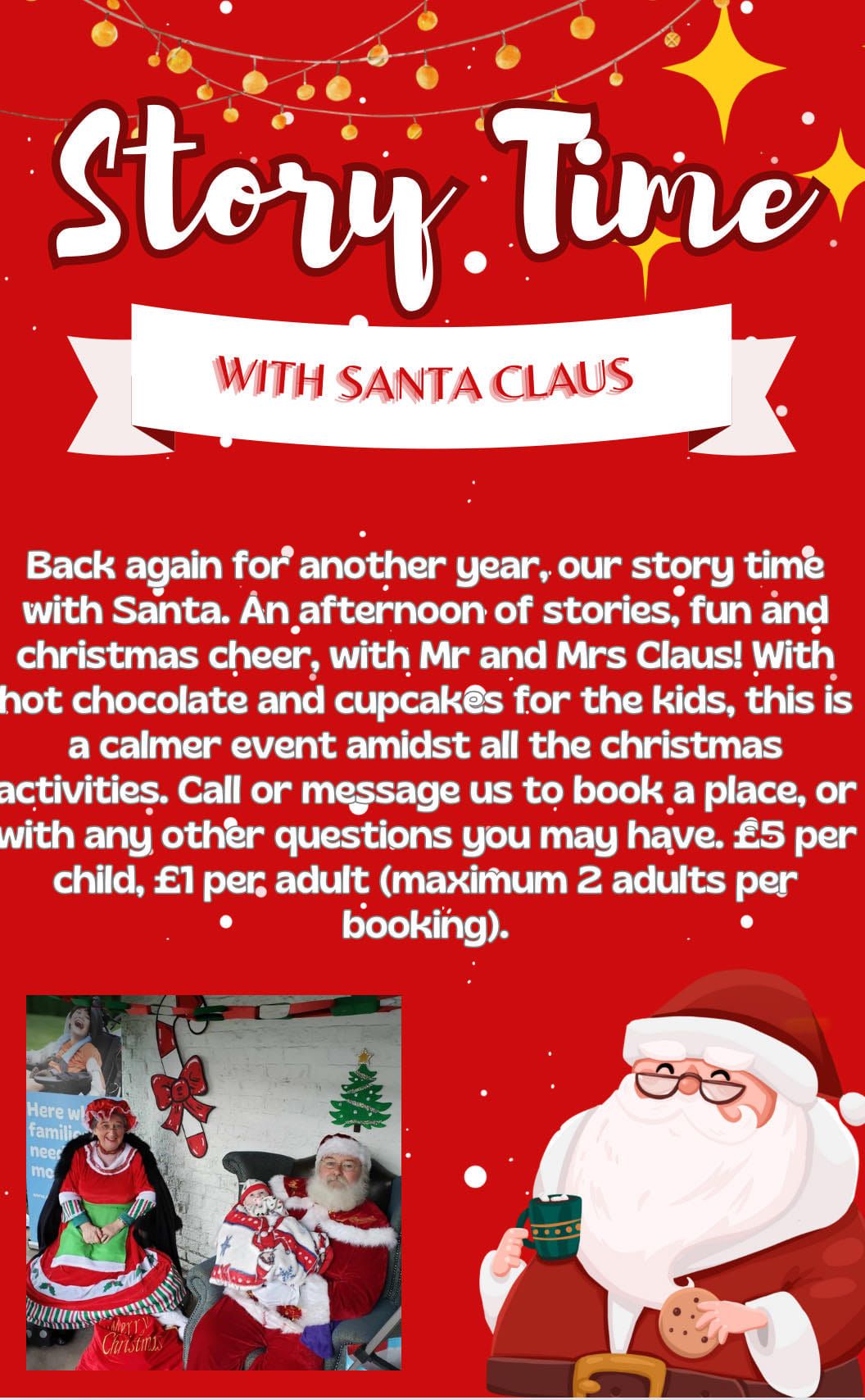 Storytime with Santa and Mrs Clause