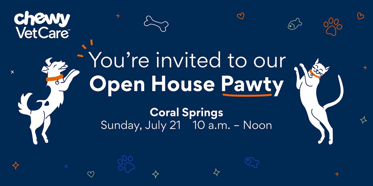 Chewy Vet Care Coral Springs, FL Open House Pawty