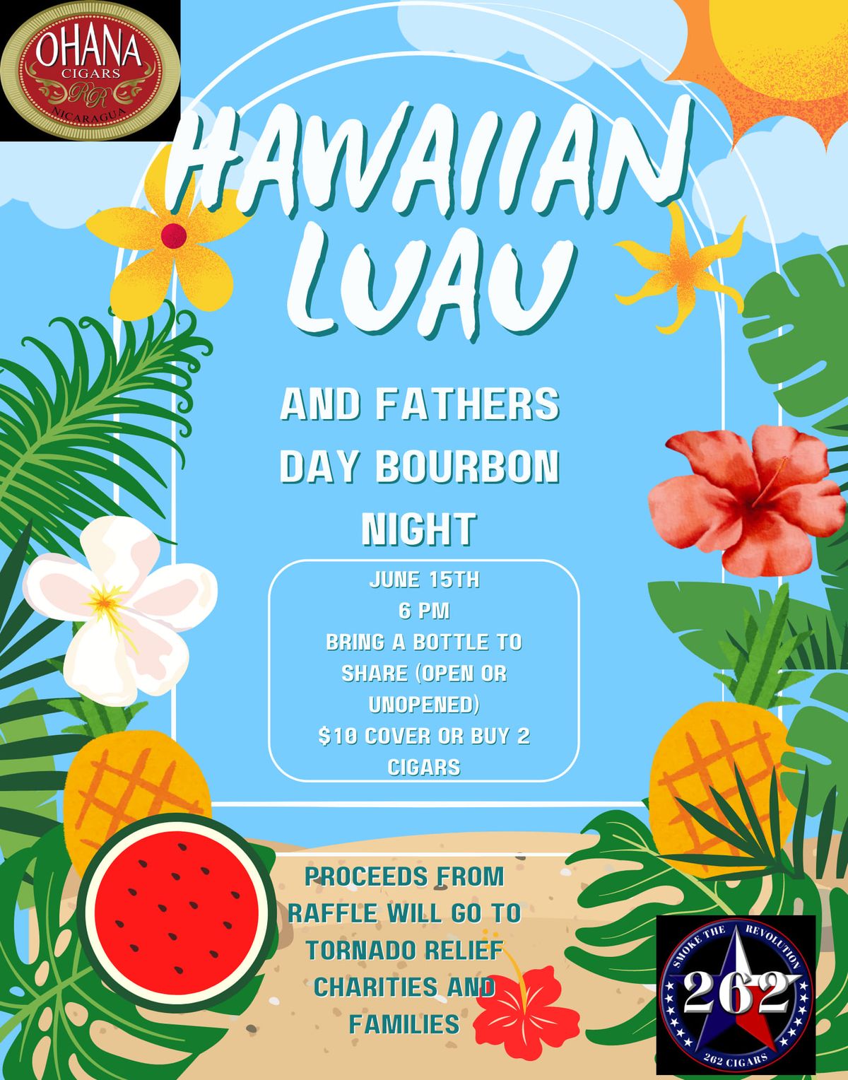 Hawaiian Luau and Fathers Day Bourbon Night 