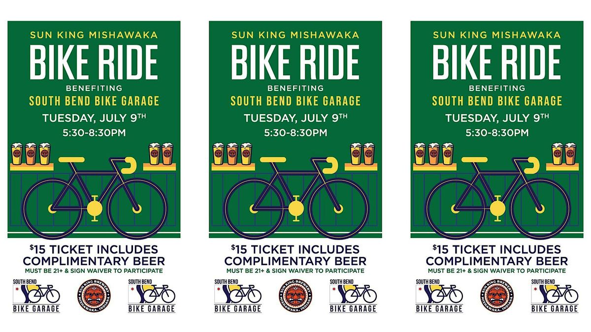 Sun King Bike Ride benefitting South Bend Bike Garage