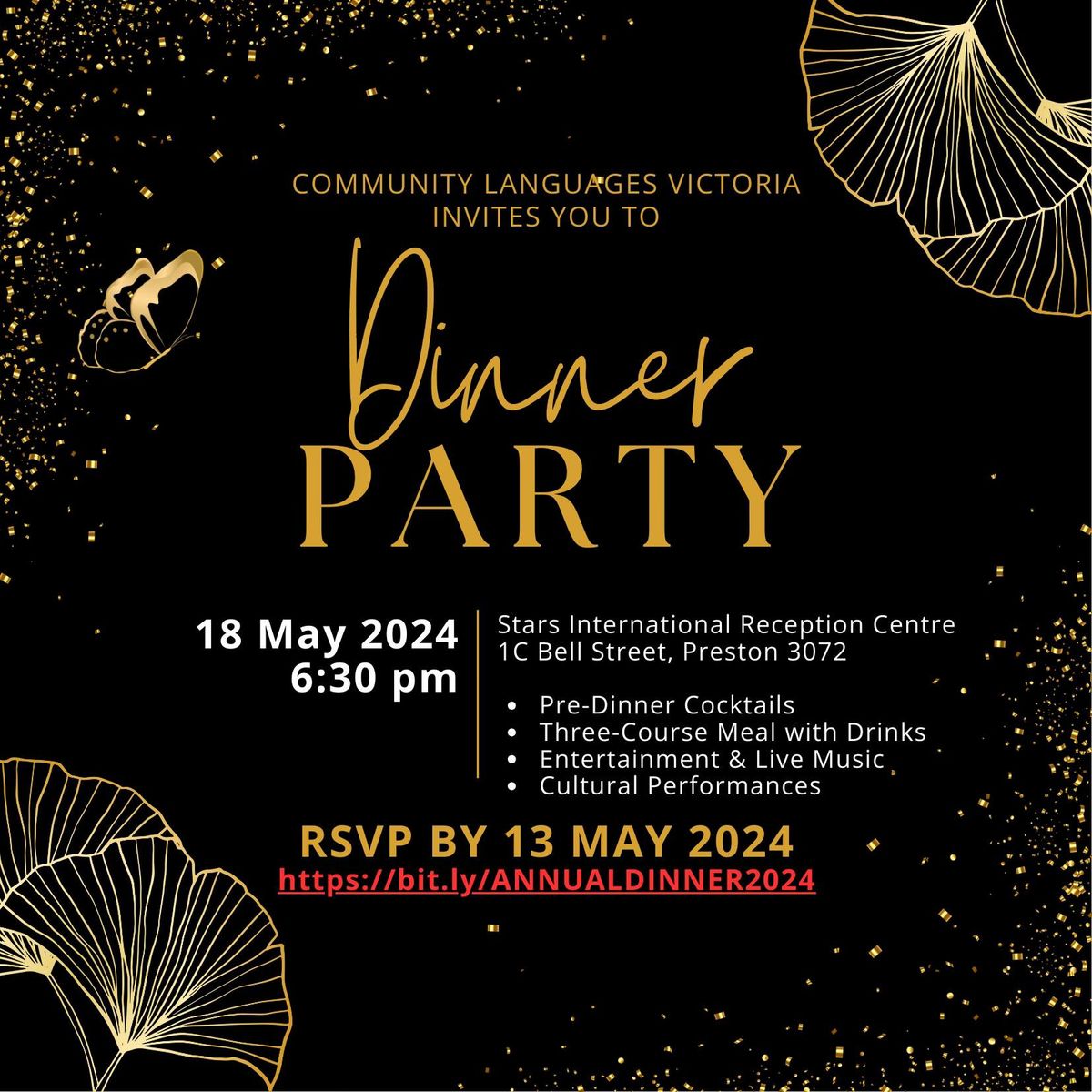 Community Language Victoria's 2024 Dinner Party