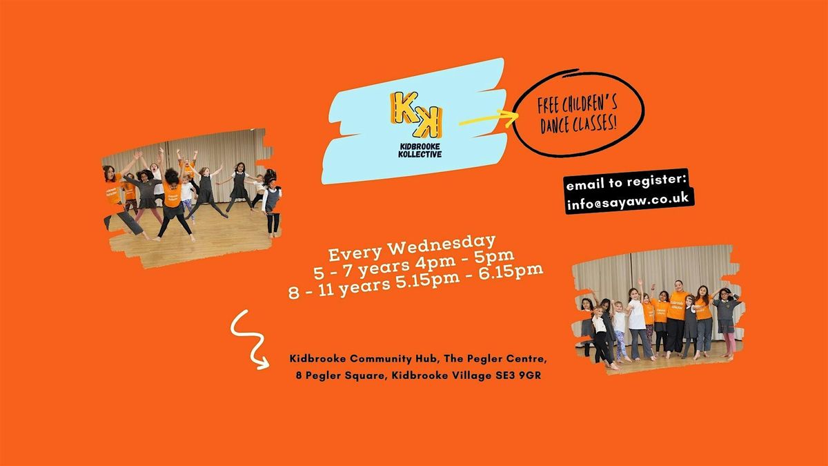 Free weekly dance sessions for children aged 5 - 11 in Kidbrooke Village