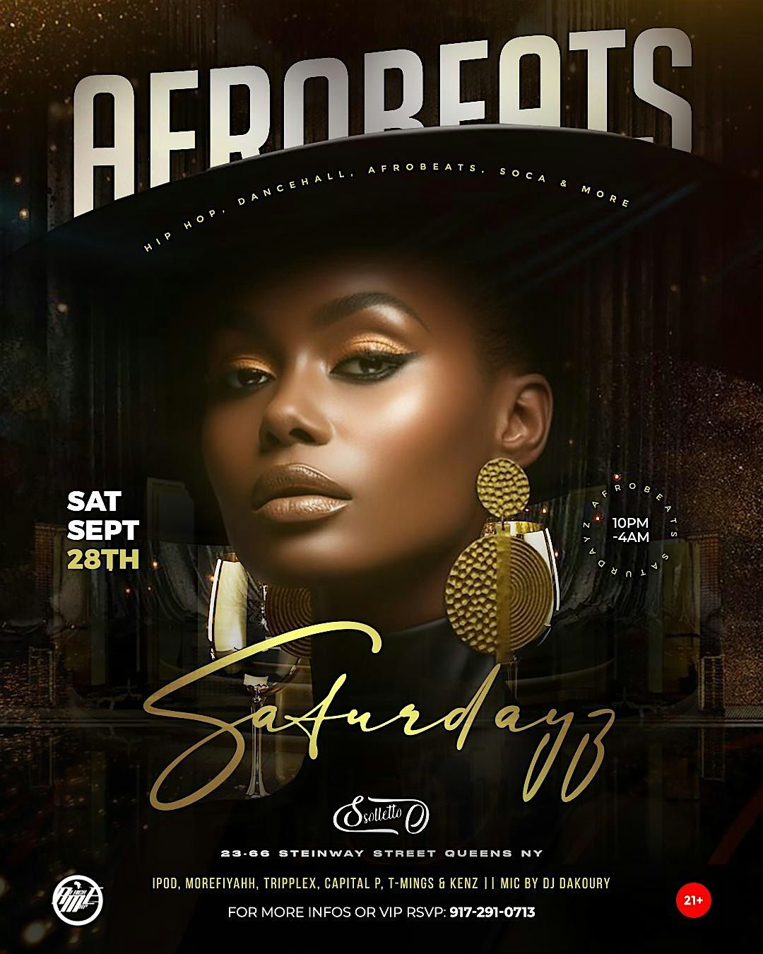 AfroBeats Saturdayz ( Solletto Astoria )