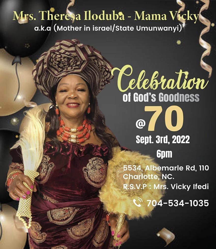 Mrs. Theresa Iloduba - Mama Vicky (RSVP Event Ticket)