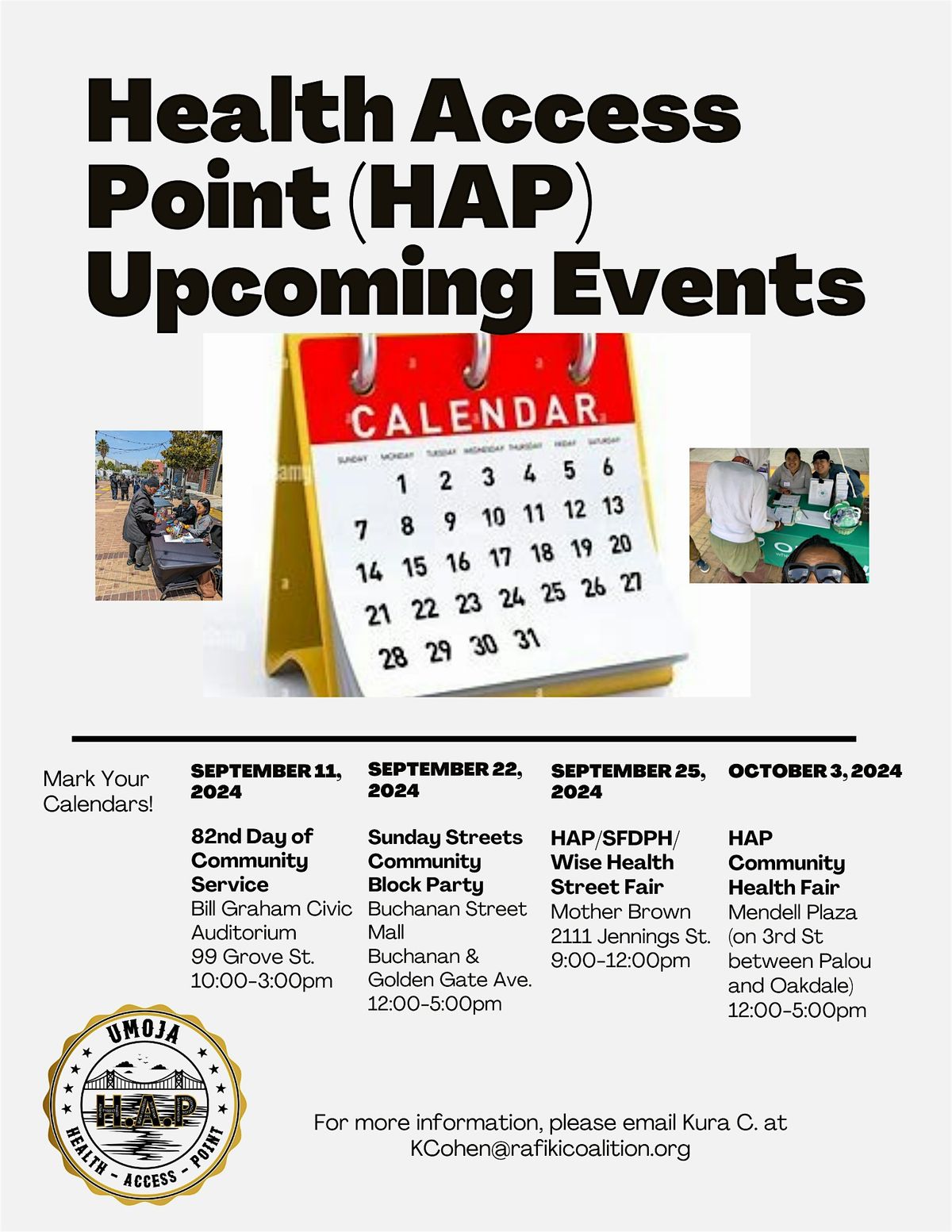 UMOJA Health Access Point (HAP) -  Health Street Fair