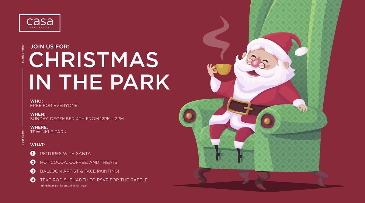 Christmas in the park / Pictures with Santa, TeWinkle Park, Costa Mesa