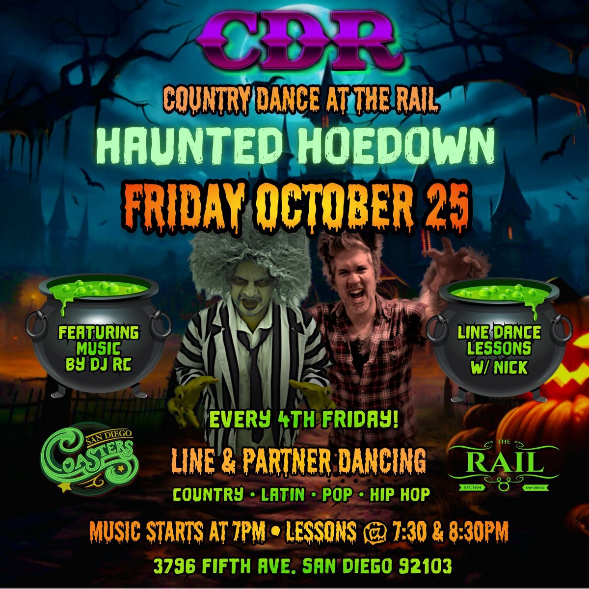 COUNTRY DANCE AT THE RAIL: HAUNTED HOEDOWN