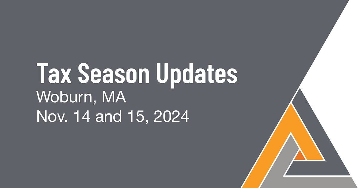 2024 NATP Tax Season Update: Woburn, MA