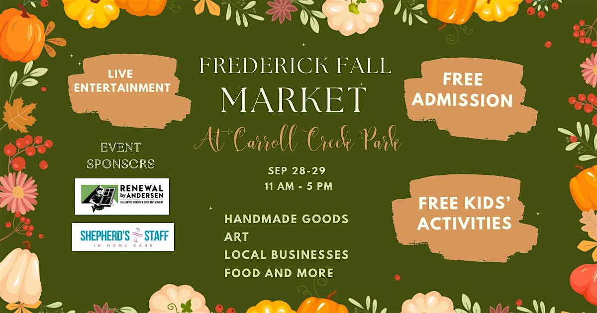 Frederick Fall Market at Carroll Creek Park