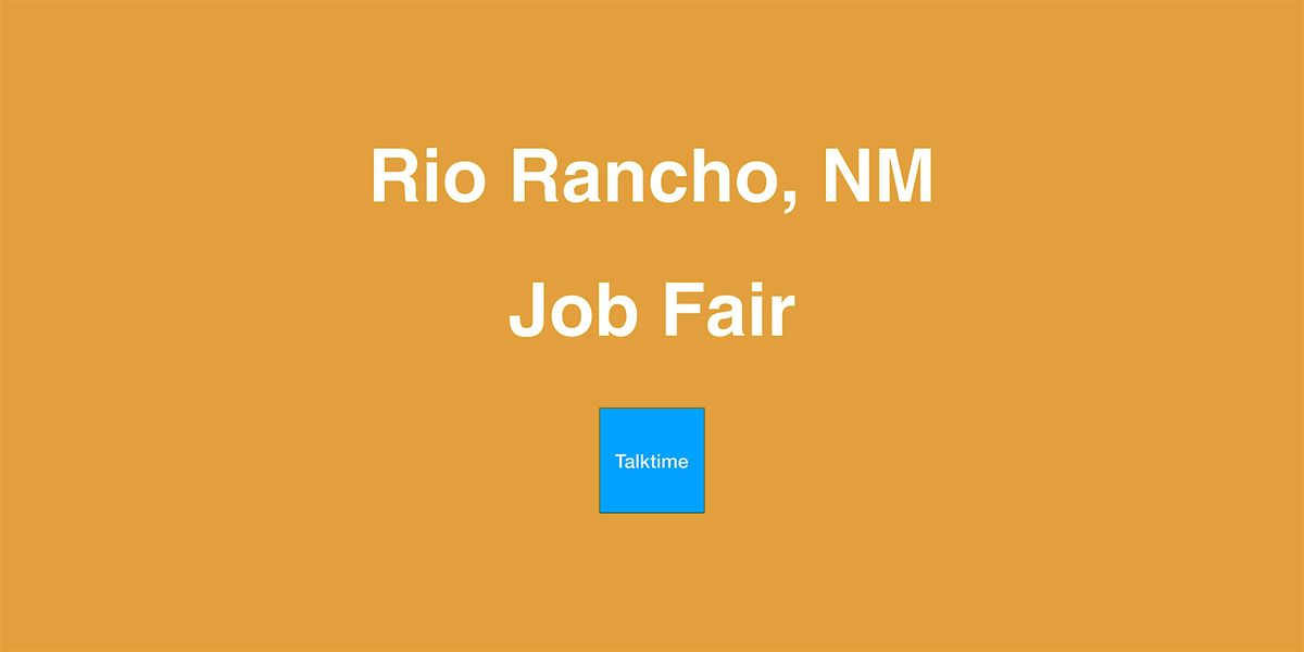 Job Fair - Rio Rancho