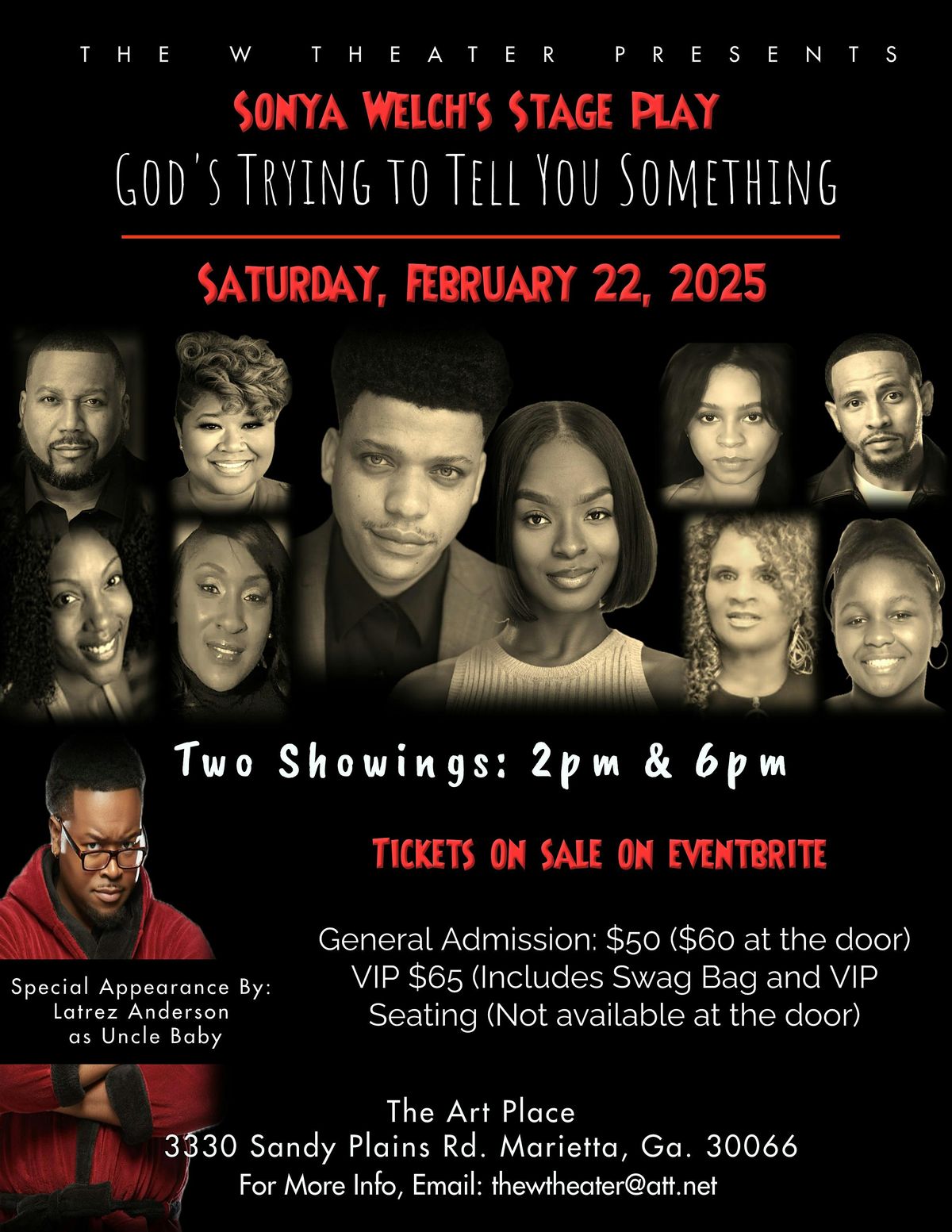 Sonya Welch's Stage Play, God's Trying To Tell You Something