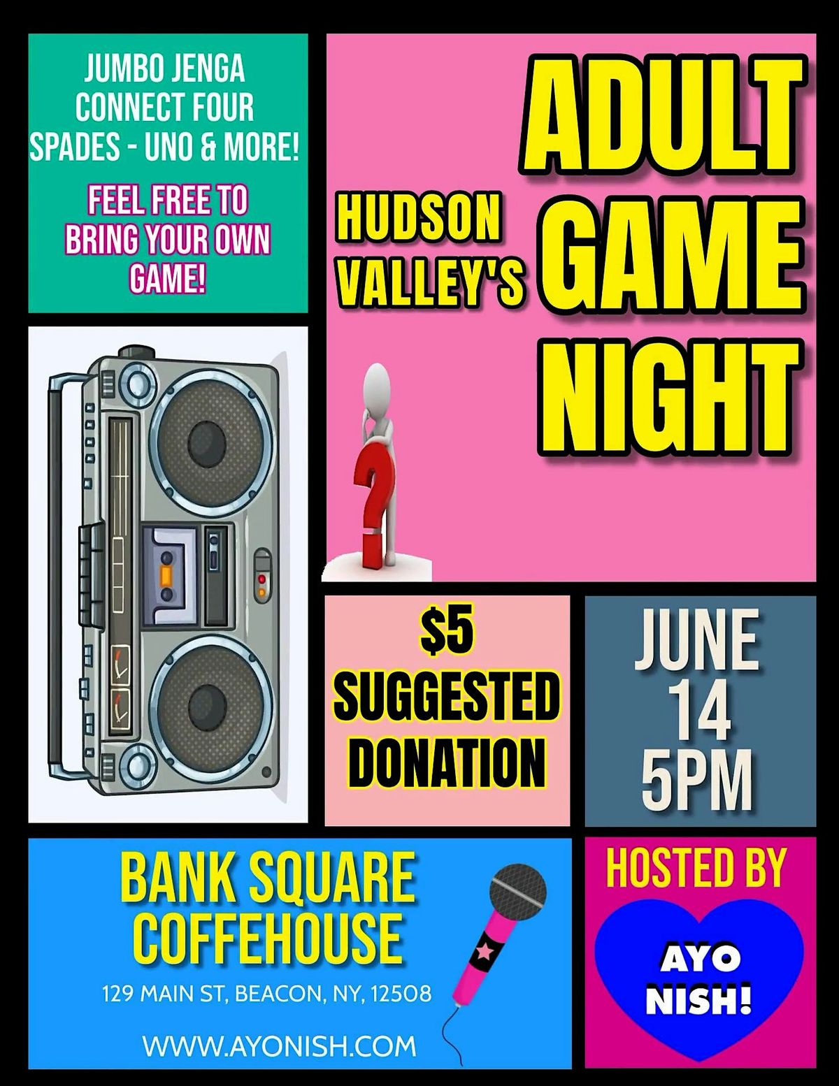 Hudson Valley's Adult Game Night