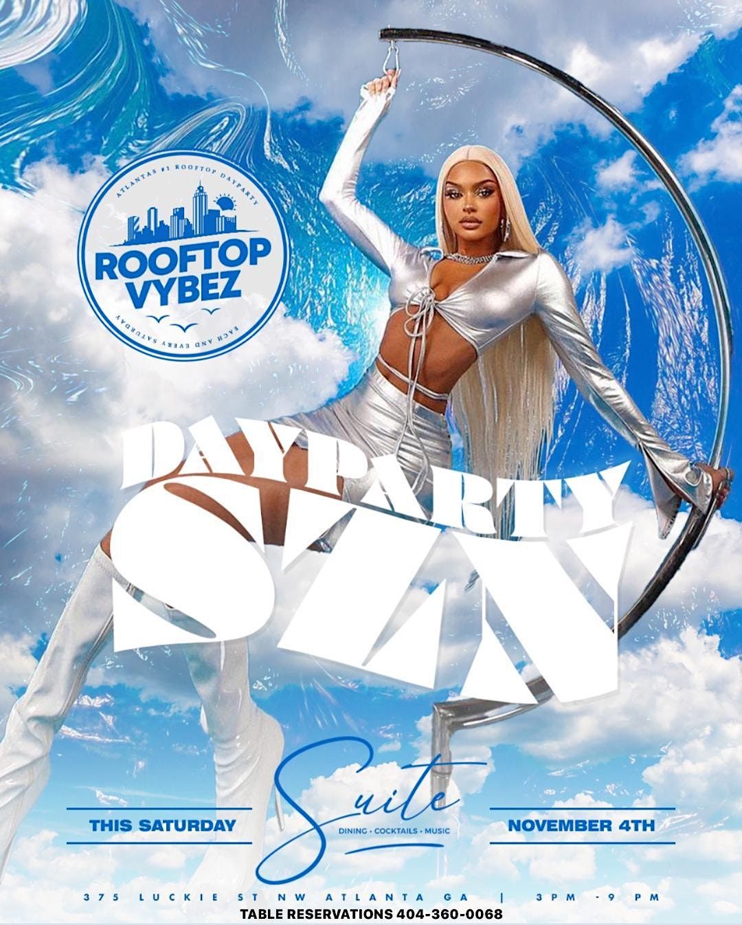 ROOFTOP DAY PARTY  SATURDAY AT SUITE LOUNGE